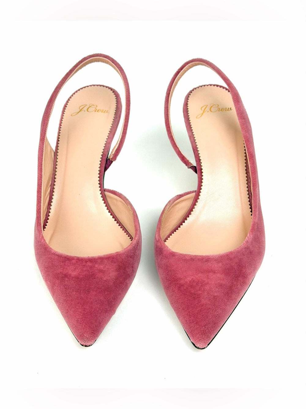 J. Crew Colette Slingback d’Orsay pump in velvet.